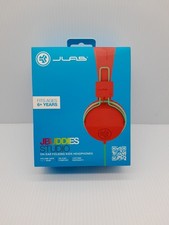 JLAB JBUDDIES Red  Green Studio Volume Safe On-Ear Folding Kids Headphones NEW