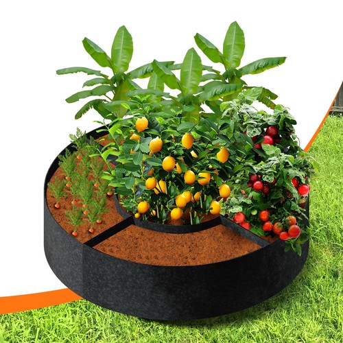 100 Gallon Grow Bags- 4x1ft Fabric Raised Garden Beds for Outdoor, Use for He...