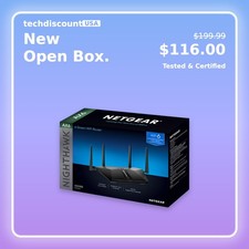 NETGEAR Nighthawk RAX45 Wireless Router RAX45-100NAS Black