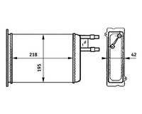 Mahle AH 147 000S WäRmetauscher, Innenraumheizung FüR CitroËN,Fiat,Peugeot