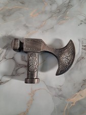 Handmade Antique Brass Viking Axe Head Handle for Walking Stick Cane   Gift