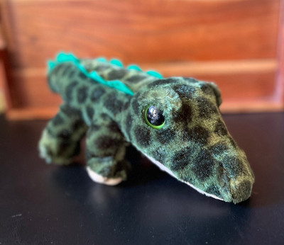 Fiesta Toys Argus Big Eye Alligator Plush 14'' Green Crocodile EUC