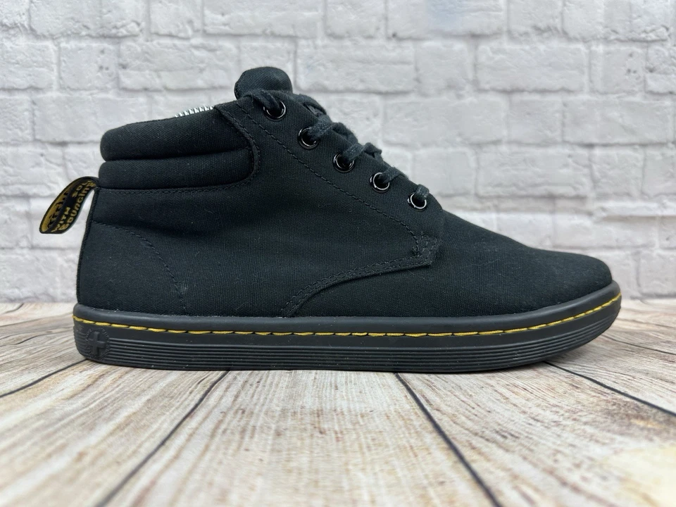Botas de combate Dr. Martens Maleke negras de lona de caña alta para mujer talla US 9 UK 7 EU 41 Foto 4 de 4