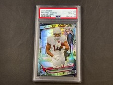 2025 PANINI PRIZM MICHAEL WILSON #145 FOREST CAMO PRIZMS 03/15 PSA 10 GEM MT