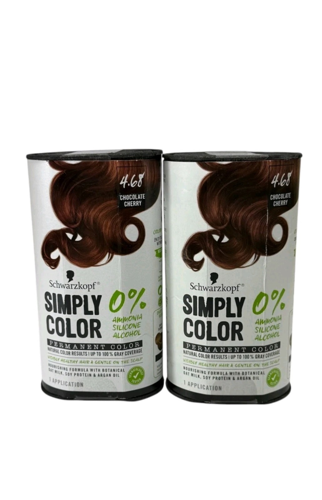 4.68 Chocolate Cherry Permanent Hair Dye Color, 2 Pack