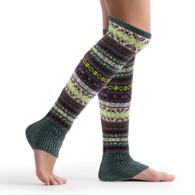 Womens Wool Leg Warmers Winter Striped Boho Long Thigh High Leg Warmer Y2K Kn...