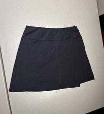 Ibkul Skort Women's Medium Black Icikuls Skirt Tennis Golf Polyester Spandex