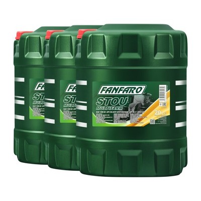 FANFARO Multifarm STOU 10W-30 Landmaschinenöl, ACEA E3, ALLISON C4, 3x20 Liter