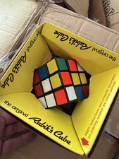 Rubik's The Original 3x3x3 Cube Twist Puzzle, Multicolor Plastic vintage