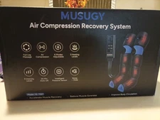 MUSUGY Full Leg Massage Air Compression Recovery System Model FE-7222 open box