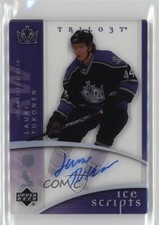 2007-08 Upper Deck Trilogy Ice Scripts Lauri Tukonen #IS-LT Auto zt7