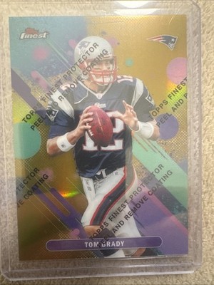 Tom Brady 2025 Topps Finest TRUE GOLD Peel Off Refractor  14/50
