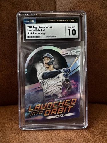 2022 Topps Cosmic Chrome Aaron Judge Launched Into Orbit #LIO-8 Yankees CSG 10