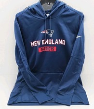 NEW : New England Patriots Nike NFL Therma-FIT Hoodie Blue Mens Size XL  D2-C2 