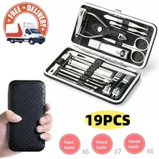 Women Men Manicure Pedicure Set Finger Toe Nail Clippers Scissors Grooming Kit