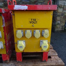 £125+Vat TRANSFORMER 10.0 KVA SINGLE PHASE 4 X 16AMP & 2 X 32AMP OUTLET 110V.