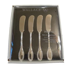 NEW Set of 4 Wallace Spreaders / Grand Ballroom Stainless Butter Knives