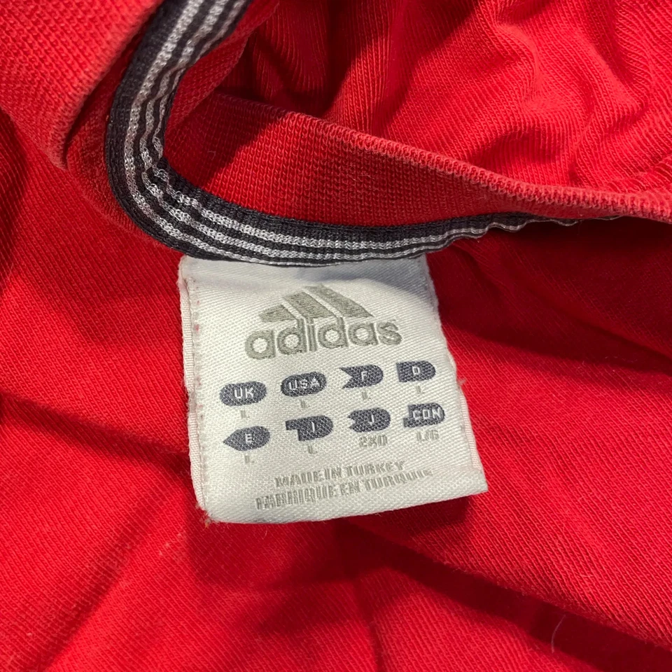 Adidas, t-shirt, taille : 2XL, rouge, coton, unicolore, homme #XB8 - Photo 3/4