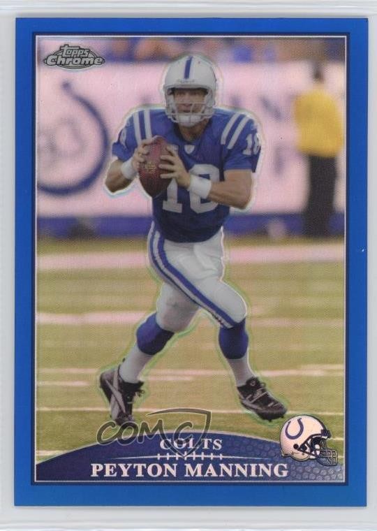 2009 Topps Chrome Blue Refractor Peyton Manning #TC96 HOF 8we