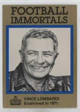 1985-88 Football Immortals Vince Lombardi #71 HOF 1oa8
