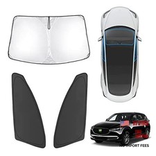 3PCS Windshield Sun Shade for 2017-2025 Mazda CX5, Front and 17 Mazda CX-5