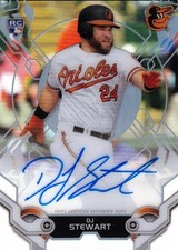 2019 Topps High Tek Baltimore Orioles Dj Stewart Autographs