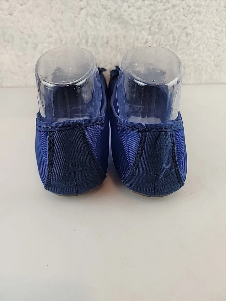 Zapatos planos de ballet Fioni para mujer azul malla estrás adornados talla 9,5 M  Foto 4 de 4