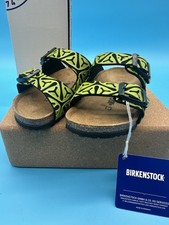 Birkenstock Arizona Kids Seaweed Black Green Buckle Sandals US 8 EU 26 Narrow