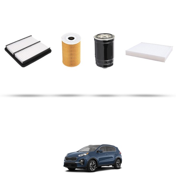 Hoffcar Set Service - 4 Filter FüR Kia Sportage Iv (Ql) 1.7 Crdi 104Kw Von 201-image