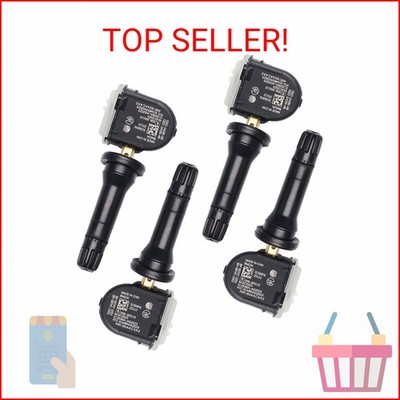 F2GZ-1A189-A TPMS Sensor Tire Pressure Sensor Replacement Set of 4 Compatible wi