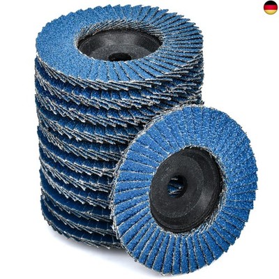 12 Stück Fächerscheiben ø 76 mm x 10 mm Schleifscheiben Schleifmopteller 40 60 8