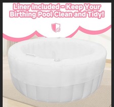 Birth Pool in Creamy Marshmallow, Premium Birth Tub, Birthing Pool Mushmellow
