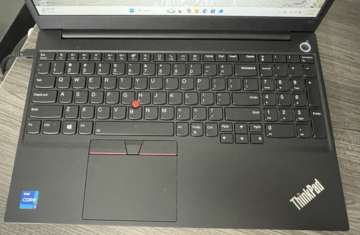Lenovo ThinkPad E15, 15.6-Inch Laptop, with i7-1165G7, 256 GB SSD (Solid State Drive), Windows 10 Pro