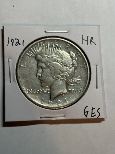 1921 Peace Silver Dollar XF High Relief Key Date