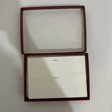 Cartier Panther Stationery Set of 8 in Red Box Note Cards & Envelopes