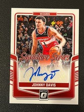 Johnny Davis 2024-25 Donruss Optic Auto Signature Series Wizards