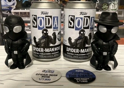 Funko Soda Spider-Man Noir CHASE + Common MARVEL