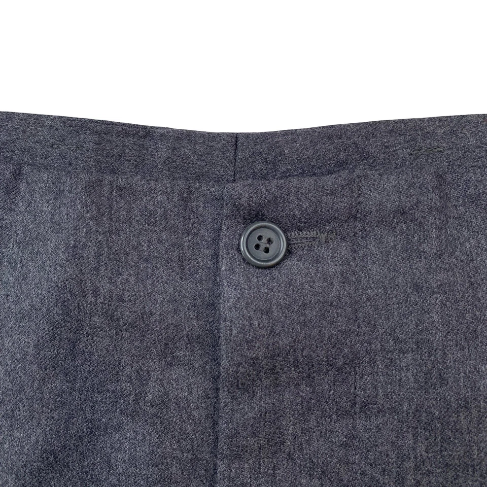 Pantalones de lana de franela de Tasmania gris carbón Mabitex 32 X 28 de colección años 80 Foto 3 de 4