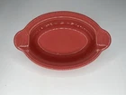 Fiesta Ware Retired Flamingo Pastel Candy Dish Serving Display Pot Pie Lasagna