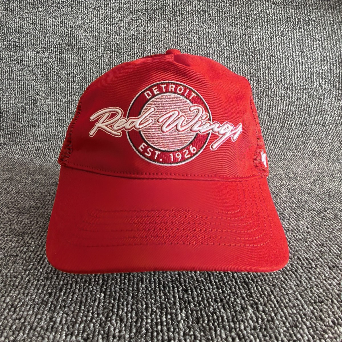 '47 Brand Detroit Red Wings Trucker Snapback Red One Size Retro NHL Hat