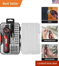 Twist 2.0 4V Rechargeable Cordless Screwdriver with Pivoting Head & 28 Bits