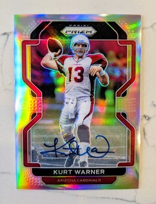 2021 Prizm KURT WARNER Auto Silver Autograph Parallel Rams Cardinals Legend