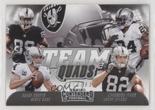 2018 Panini Contenders Team Quads Amari Cooper Derek Carr Jordy Nelson #TQ-7 0l1