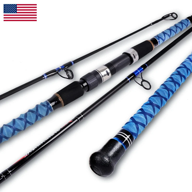 Fiblink Surf Spinning Fishing Rod Carbon Travel Surf Rod 3 Piece Saltwater
Opens in a new window or