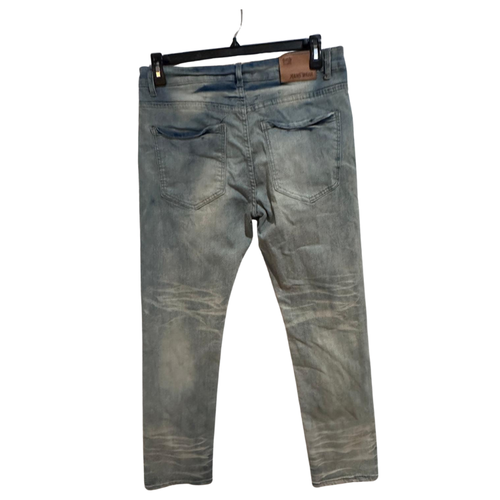 Jeans desgastados gráficos para hombre 32 | Lavado vintage, estampado de calaveras, estilo urbano - Imagen 3 de 3