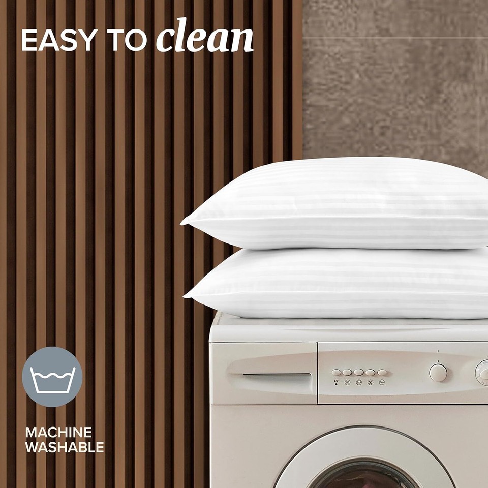 Bed Pillows Standard / Queen Size Set of 2, Stomach or Side Sleepers eBay