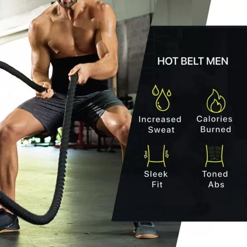 Sudore sauna dimagrante uomo body shaper tagliavita allenatore cincher cintura brucia grassi - Foto 5 di 22