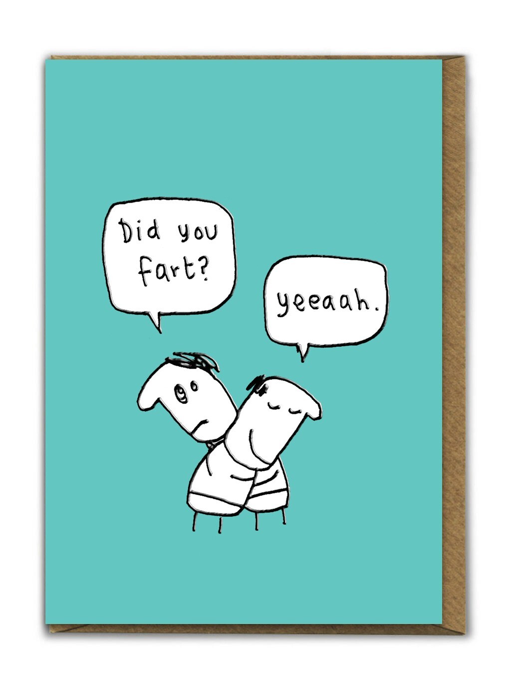 Funny Birthday Card Cute Quirky Cartoon Humour Witty Amusing Silly Illustration