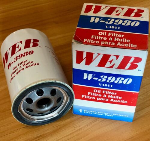 3PC Web W-3980 Engine Oil Filter {NOS} Cross to CARQUEST 85036 - Picture 3 of 3