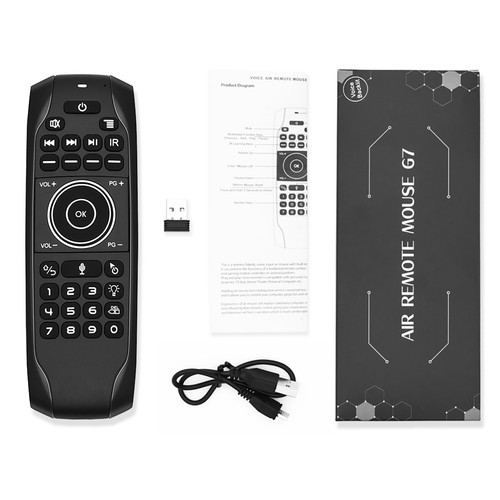 For Android G7V Pro Voice Air Remote Mouse Control Wireless Backlight Controller - Picture 6 of 12